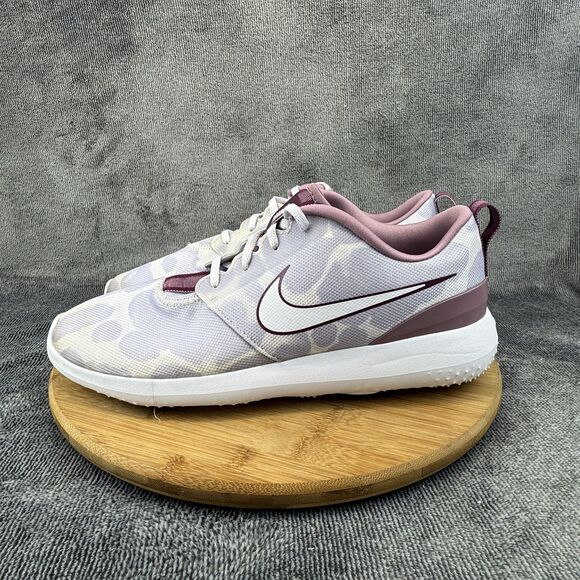 Nike Roshe G Golf Shoes Womens Size 12 Purple White Camo Animal Print CD6066-500 - Picture 3 of 11